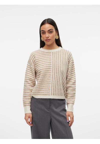 Вязаный свитер VMURANUS LS ONECK CROPPED PULLOVER GA BF