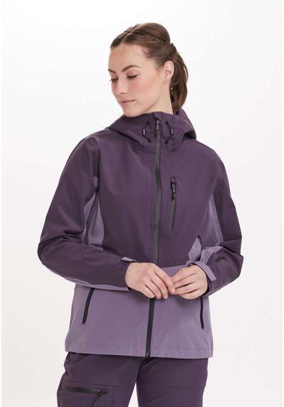 Лыжная куртка двухцветного дизайна.