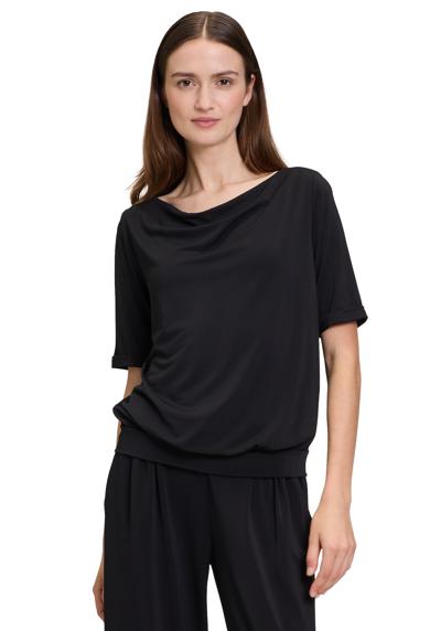 Рубашка с коротким рукавом Halbarm-Shirt mit Wasserfallausschnitt