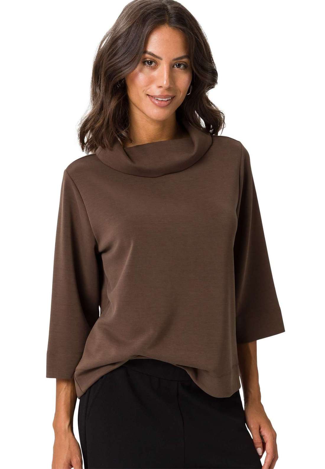 толстовка zero Sweatshirt aus softem Modal Mix