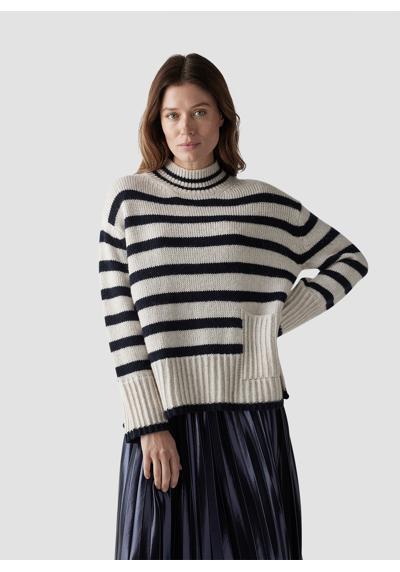 Вязаный свитер Stilvoller Strickpullover mit klassischem Streifenmuster