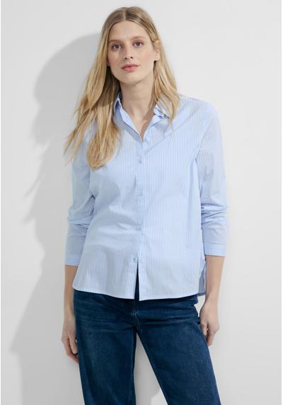 Блузка-рубашка с полосатым узором