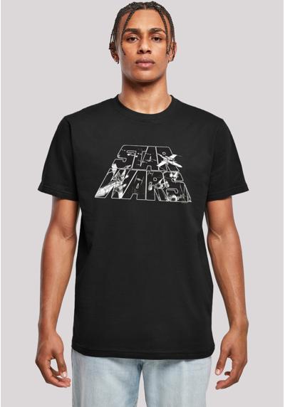 футболка Star Wars Logo Space Sketch
