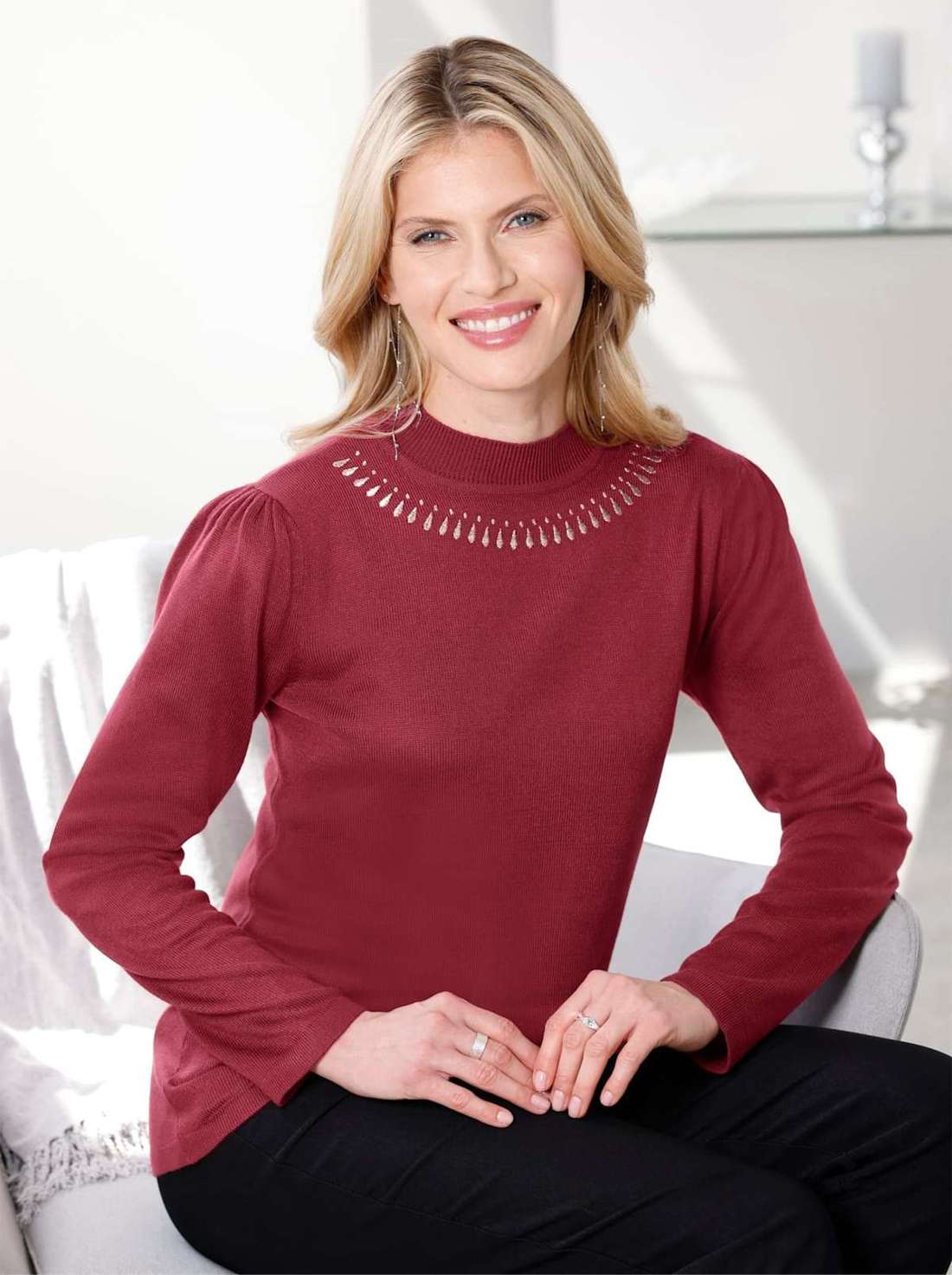 Свитер с воротником-стойкой Stehkragen-Pullover