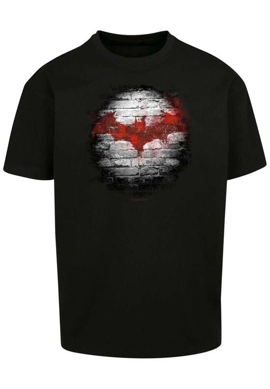 Рубашка с коротким рукавом Herren Batman Logo Wall with Heavy Oversize Tee