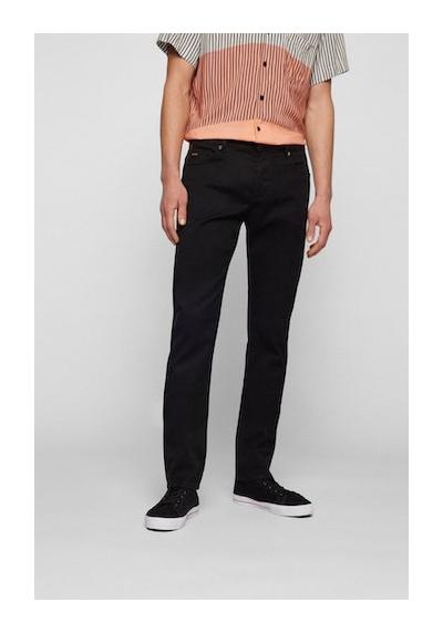 Джинсы узкого кроя с кожаной фирменной этикеткой на поясе сзади. Delaware BC-L-C