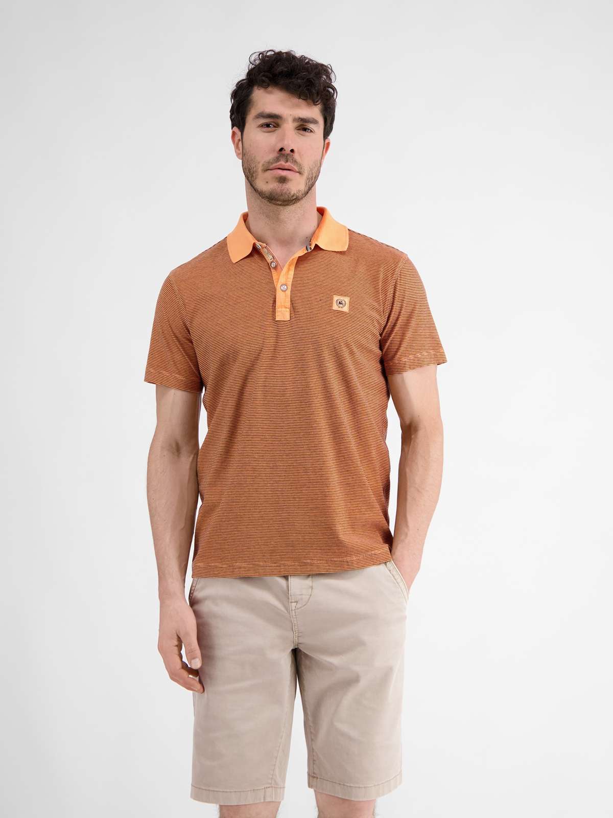 рубашка поло LERROS Gestreiftes Poloshirt fur Herren