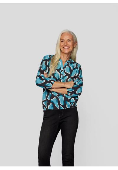 Классическая блузка Abstrakte Bluse mit 3/4-Ärmeln