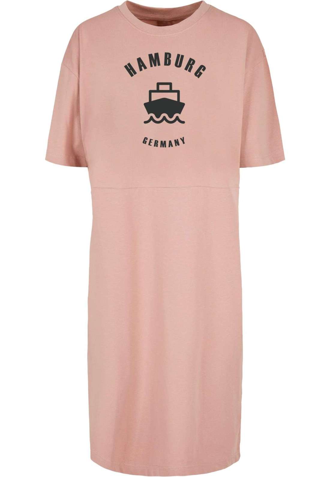 Платье-рубашка Damen Ladies Hamburg Organic Oversized Slit Tee Dress