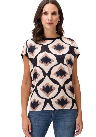 Рубашка с коротким рукавом zero Blusenshirt mit grafischem Print