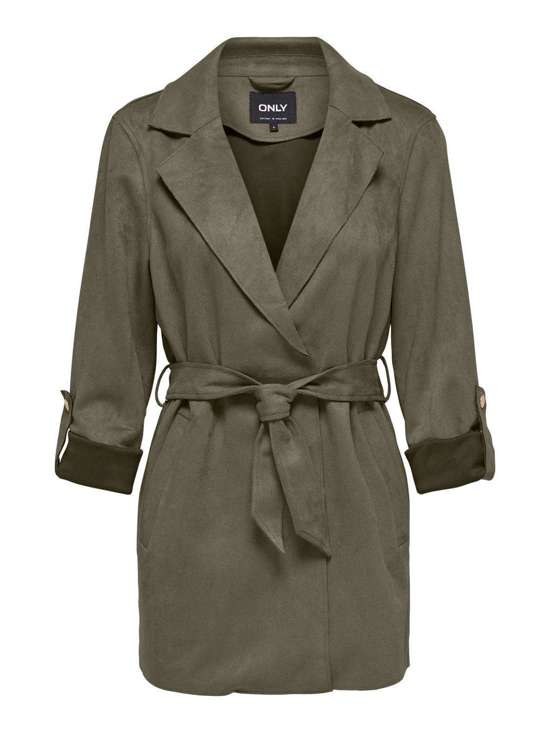 Короткая куртка из замши ONLDIANE FAUX SUEDE BELT JACKET CC OTW