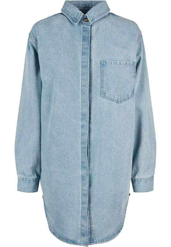 Платье-рубашка Urban Classics Damen Ladies Oversized Denim Shirt Dress