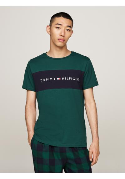 Футболка с цветными вставками и надписью логотипа SS T-SHIRT BLOCK LOGO