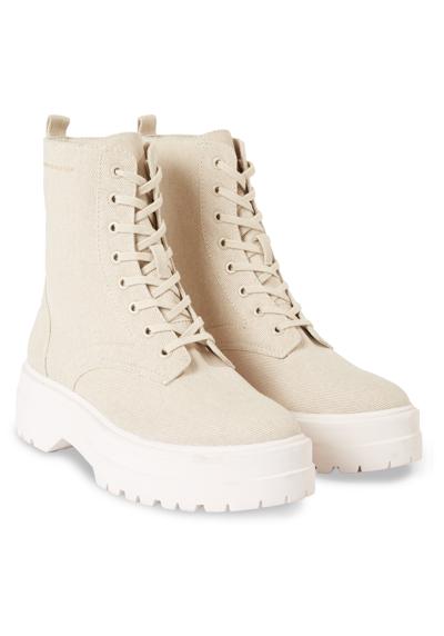 Ботинки на шнуровке и профильной подошве FEMININE ESSENTIAL CANVAS BOOT