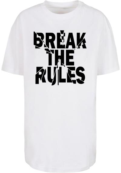 футболка Damen Ladies Break The Rules 2 Oversized Boyfriend Tee