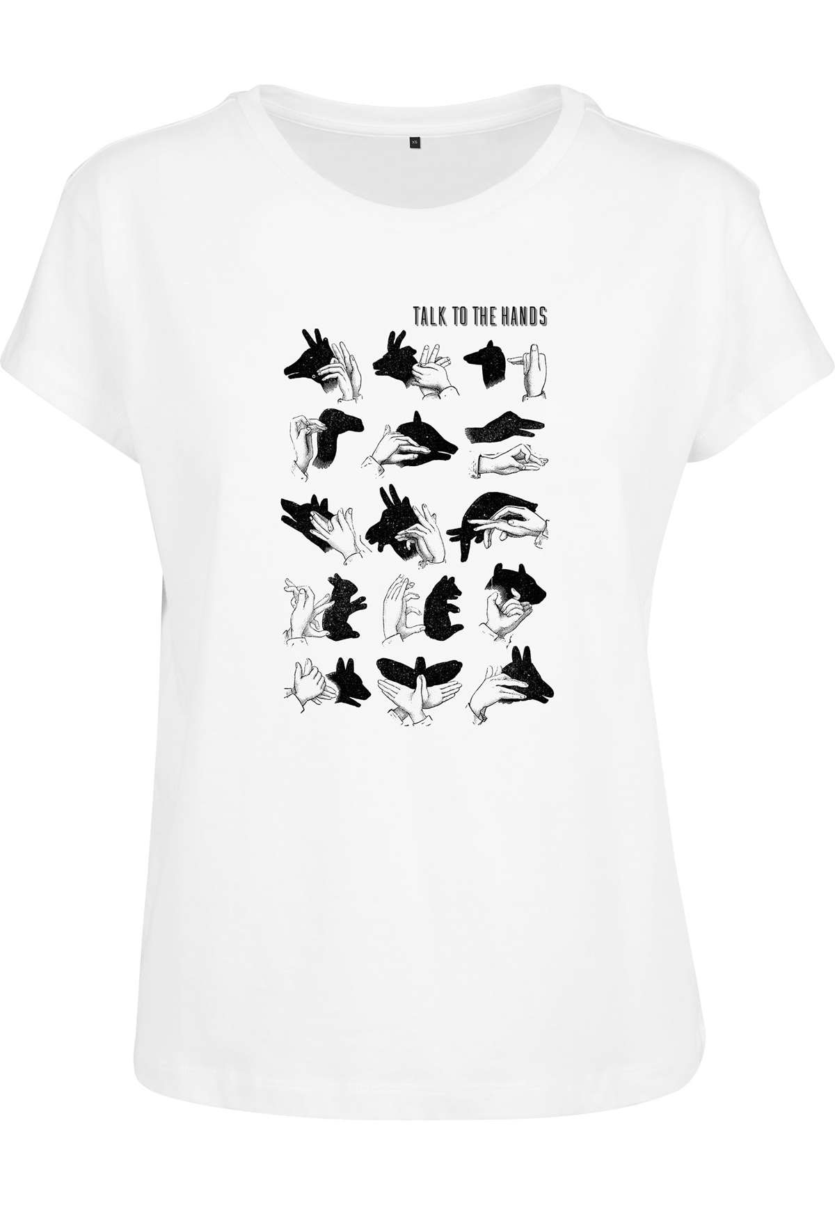 футболка Damen Ladies Talk To The Hand Box Tee