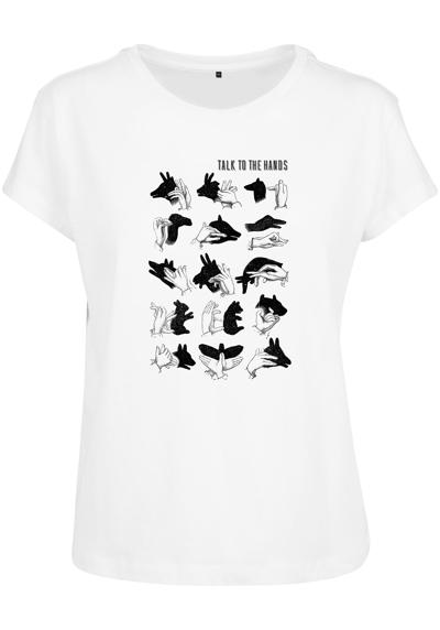 футболка Damen Ladies Talk To The Hand Box Tee