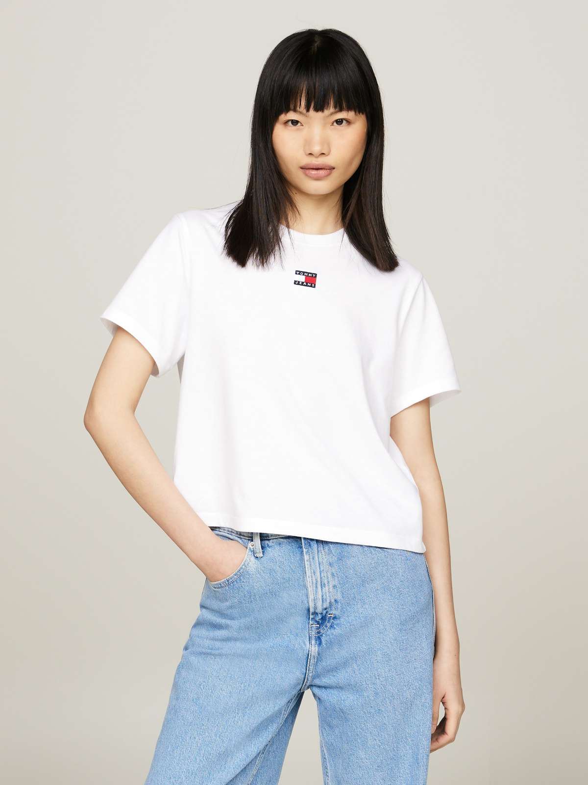 Футболка с вышивкой логотипа TJW BXY BADGE TEE EXT