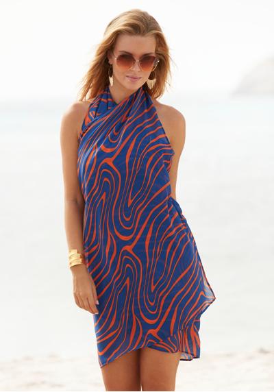 Пляжная юбка с графическим принтом