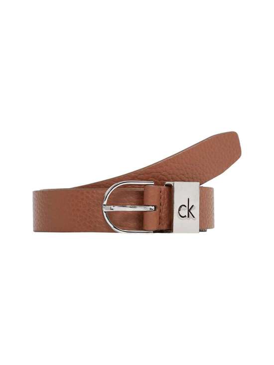 Кожаный ремень CK LOOP THIN ROUND BUCKLE 2.5