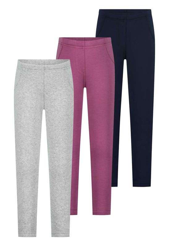 Термолеггинсы (3 шт.) стильных однотонных цветов