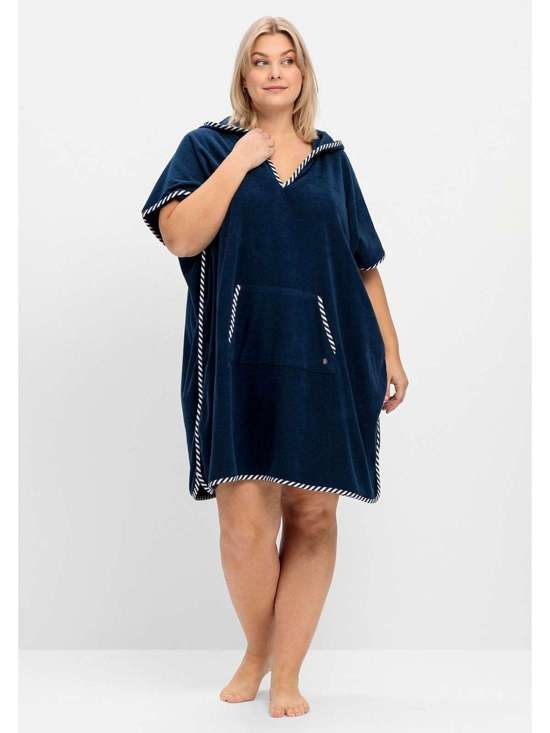 Халат в форме пончо Große Größen