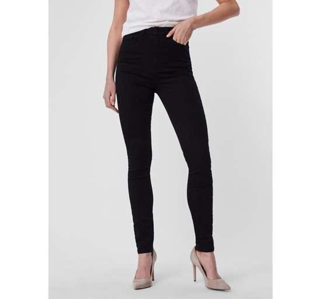 Джинсы скинни VMSANDRA SHR SKINNY JEANS BLACK NOOS