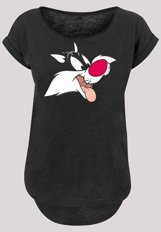 Рубашка с коротким рукавом Damen Looney Tunes Sylvester with Ladies Long Slub Tee