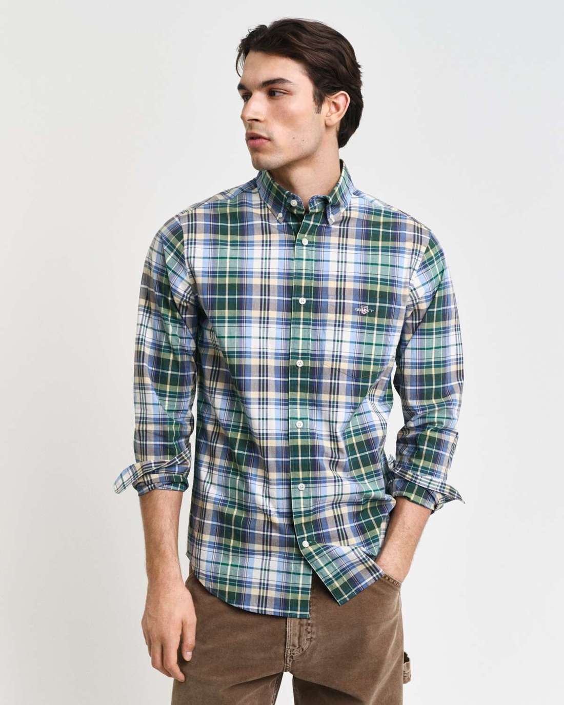 Рубашка в клетку REG POPLIN TARTAN CHECK SHIRT
