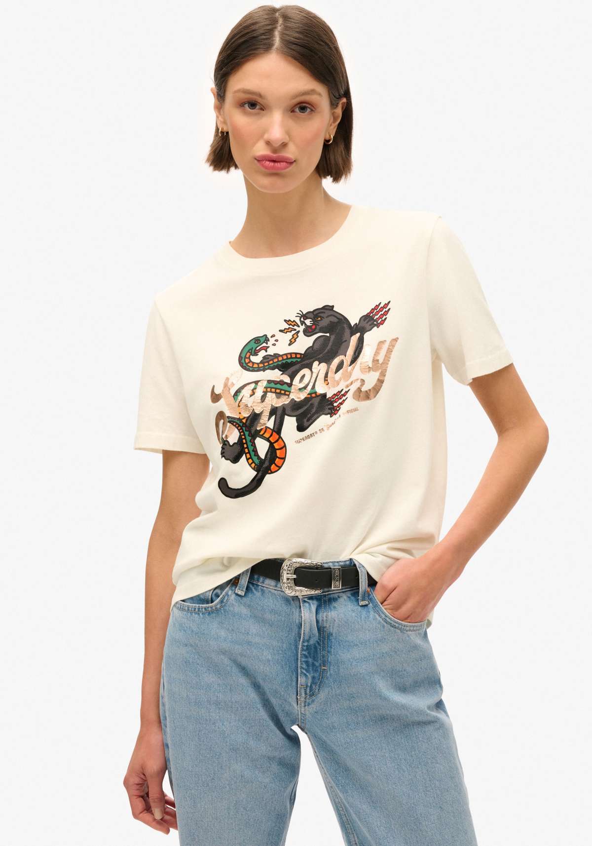 Рубашка с принтом Tattoo Script Relaxed Tshirt