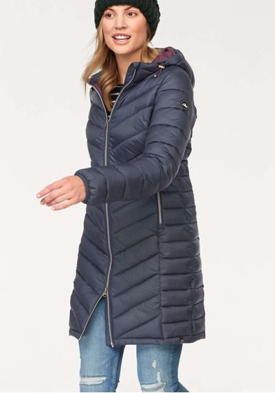 Стеганое пальто, особенно легкое, но с отличной способностью сохранять тепло.
