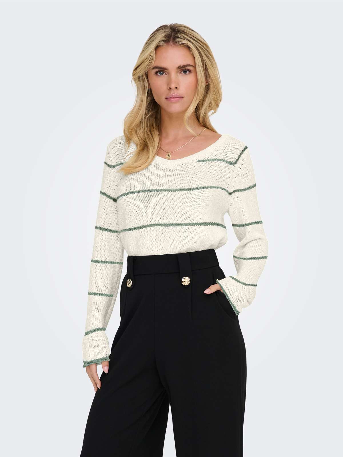 свитер с V-образным вырезом ONLGEENA L/S V-NECK KNT NOOS
