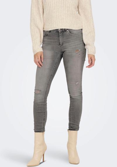 Джинсы скинни с эффектом потертости ONLBLUSH MID SK AK RW DST DNM REA724NOOS