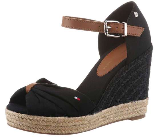 Босоножки на высоком каблуке BASIC OPENED TOE HIGH WEDGE