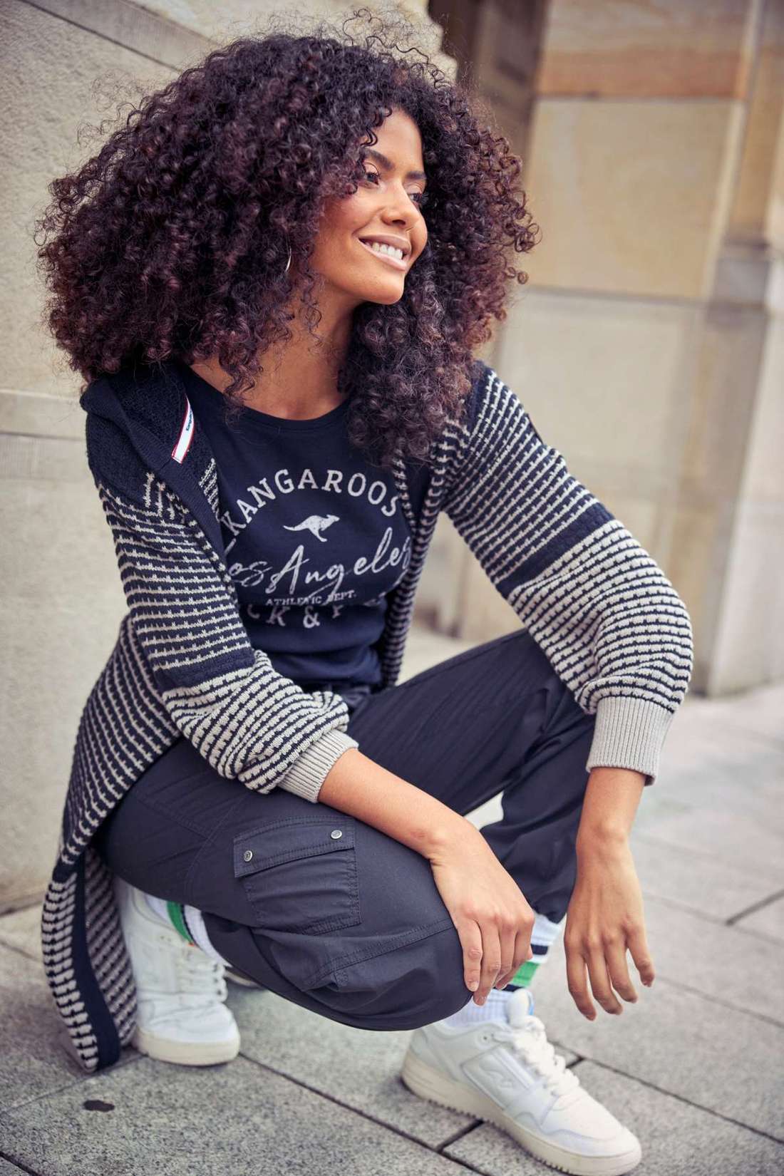 Кардиган с капюшоном модным вязаным узором - НОВАЯ КОЛЛЕКЦИЯ