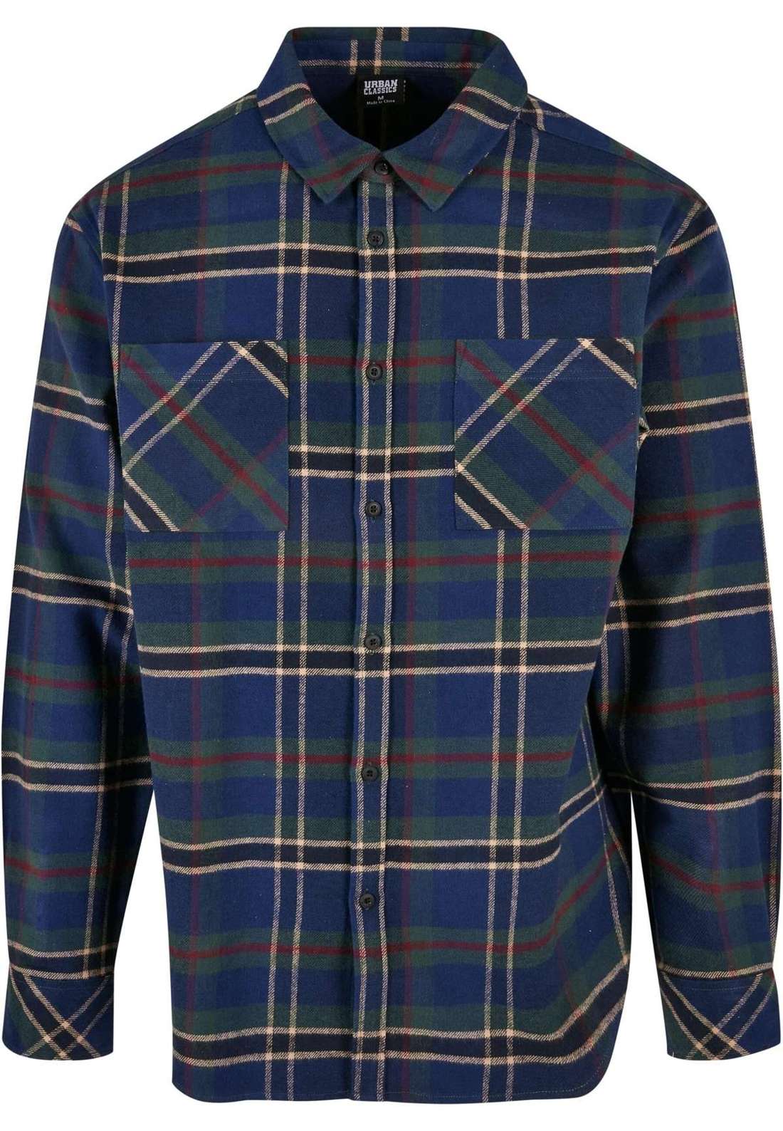 Рубашка с длинным рукавом Urban Classics Herren Checked Mountain Shirt