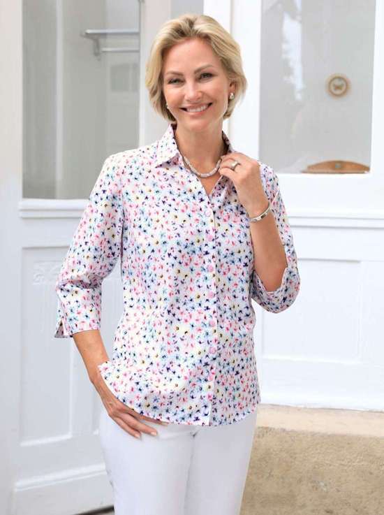 Блузка с короткими рукавами