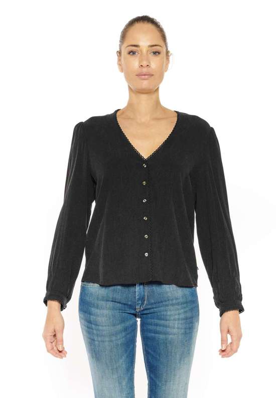 Кардиган с тонкой кружевной отделкой GANDA