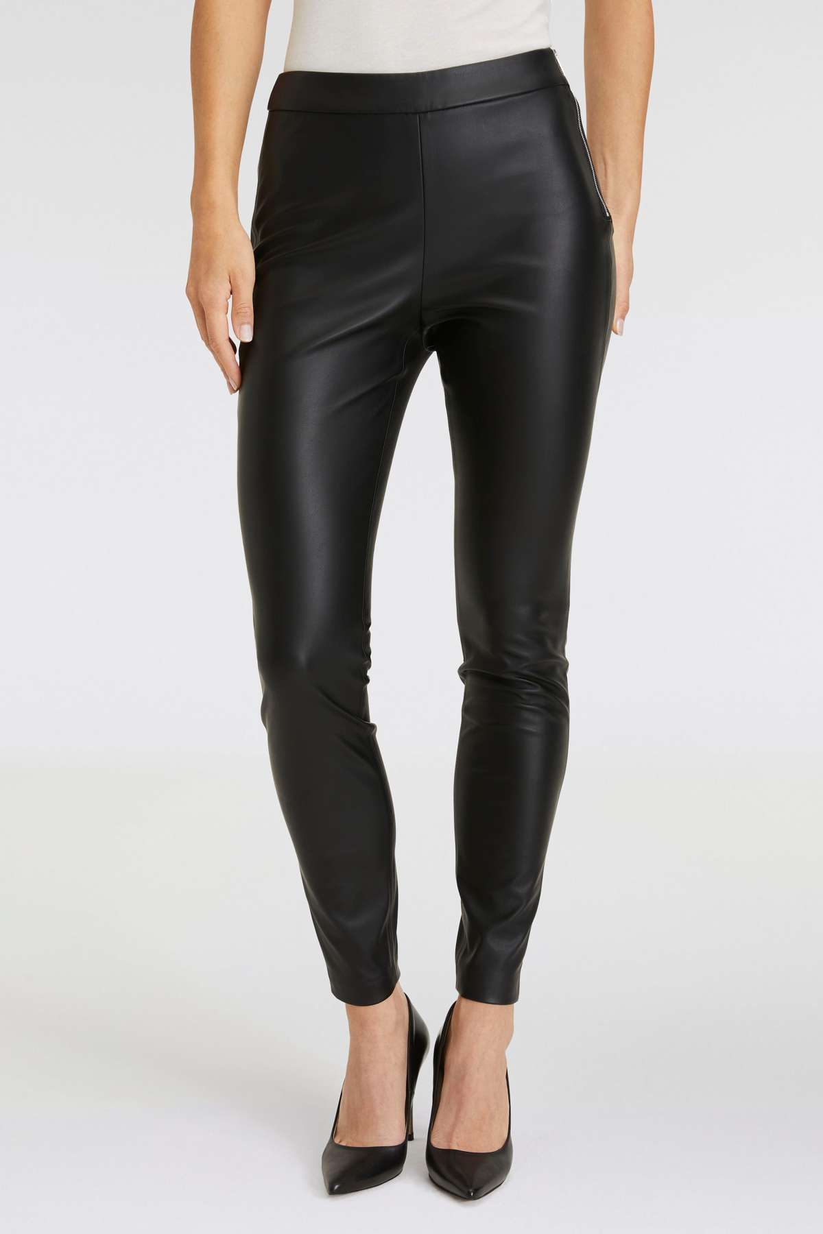 Леггинсы с боковой молнией C_Taslimah Premium Damenmode