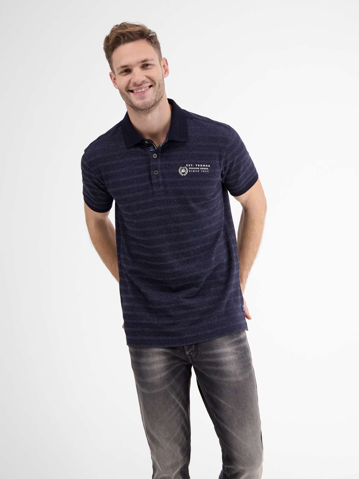 рубашка поло LERROS Poloshirt, tonal gestreift