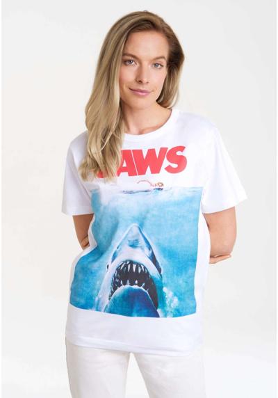 Футболка с лицензионным принтом Jaws - Der weisse Hai