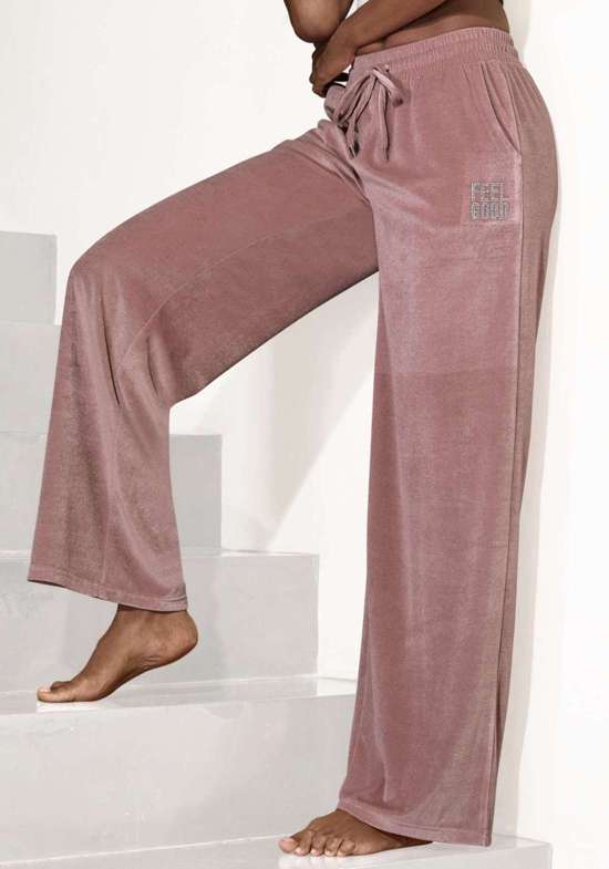 Брюки Nicki с блестящей надписью из драгоценных камней