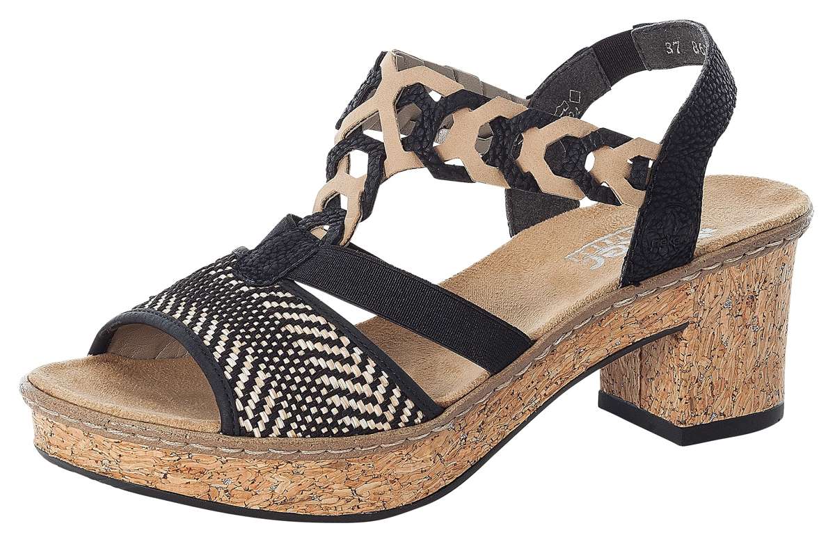 Sandalette, летняя обувь, босоножки, каблук на платформе, в элегантном виде.