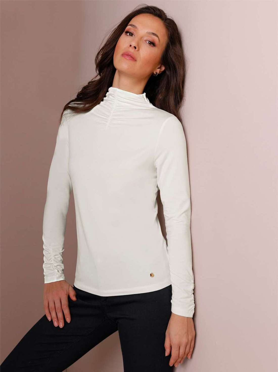 рубашка с воротником стойкой Lyocell-Shirt