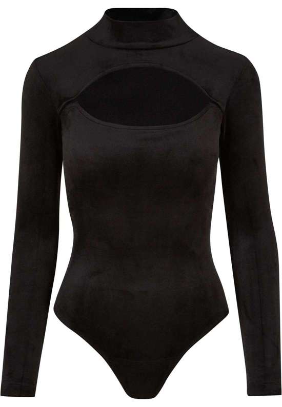 тело Urban Classics Damen Ladies Velvet Cut-Out Turtleneck Body
