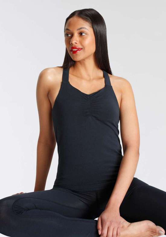 Топ для йоги с поддерживающим бюстгальтером и перекрещенными бретелями Crossed Back