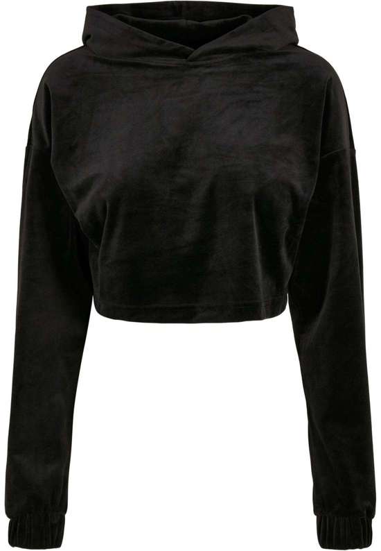 Толстовка с капюшоном Urban Classics Damen Ladies Cropped Velvet Oversized Hoody
