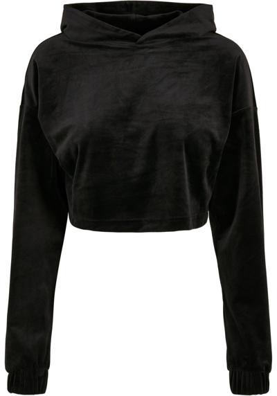 Толстовка с капюшоном Urban Classics Damen Ladies Cropped Velvet Oversized Hoody