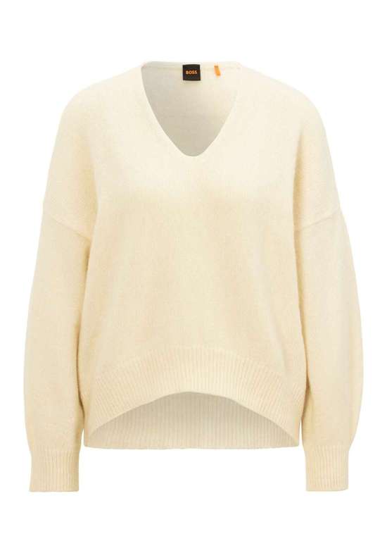 вязаный свитер с V-образным вырезом C_Fondys