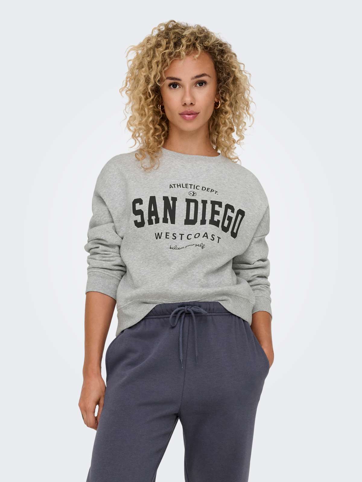 толстовка ONLSWEAT L/S CREW OVERSIZE STATE SWT